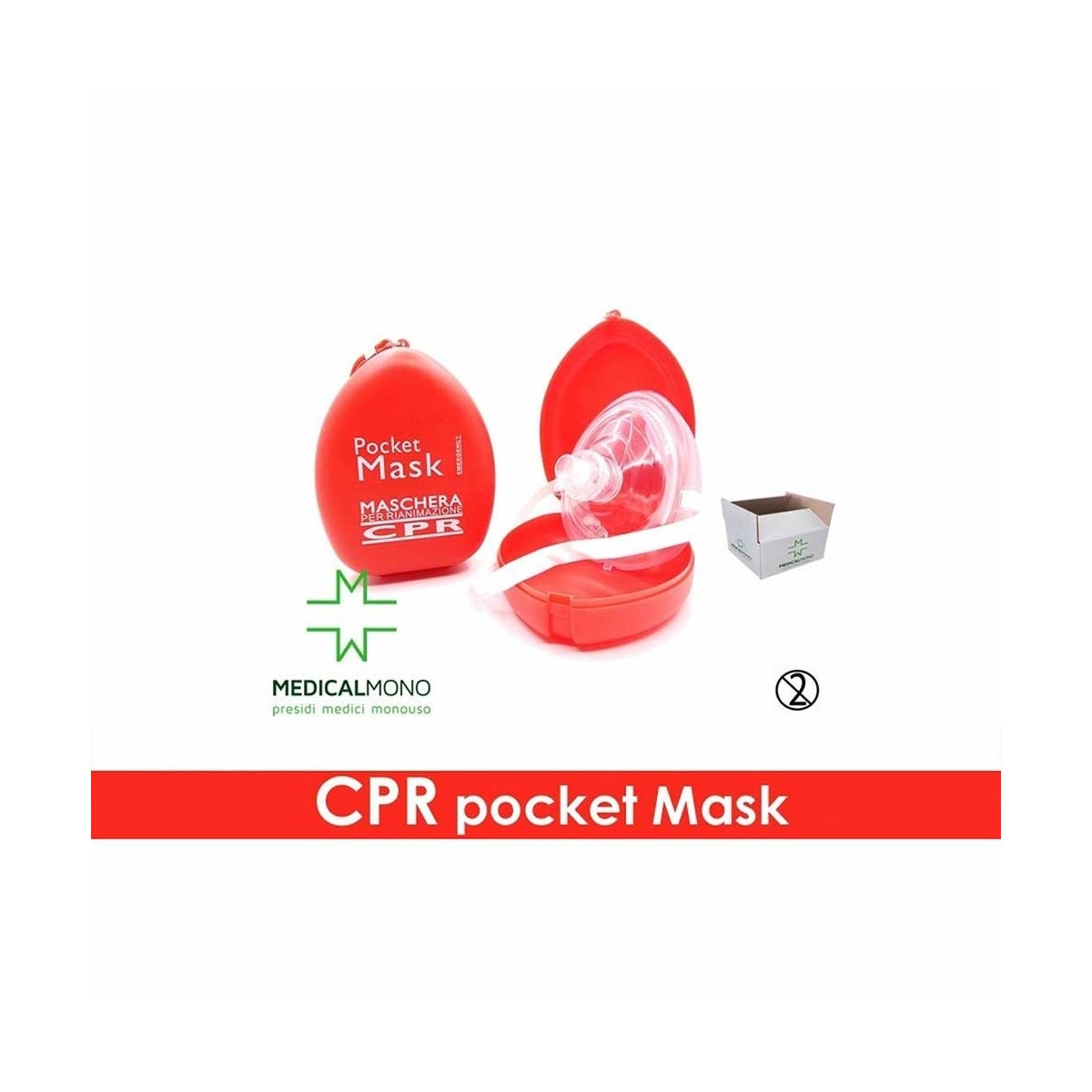 CPR Pocket Mask - Maschera per rianimazione con valvola